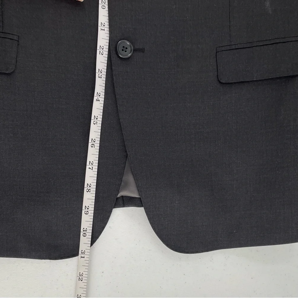 Blujacket Tanner Model Grey 100% Wool Fully Lined Pockets 42S Sport Coat Jacket